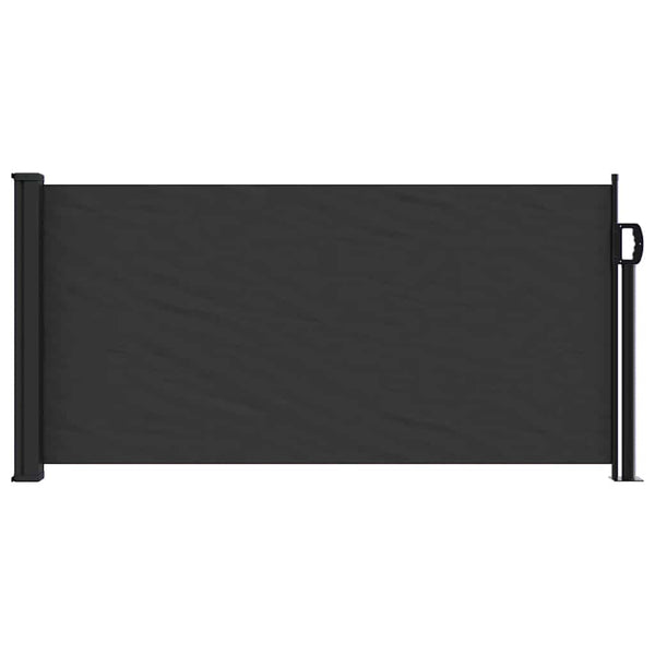 Ausziehbare Seitenmarkise Schwarz 100x300 cm