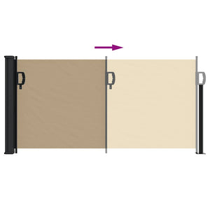 Ausziehbare Seitenmarkise Beige 100x300 cm