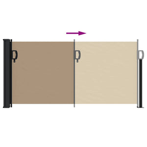 Seitenmarkise Ausziehbar Taupe 100x300 cm