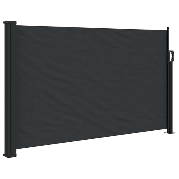 Ausziehbare Seitenmarkise Schwarz 117x300 cm