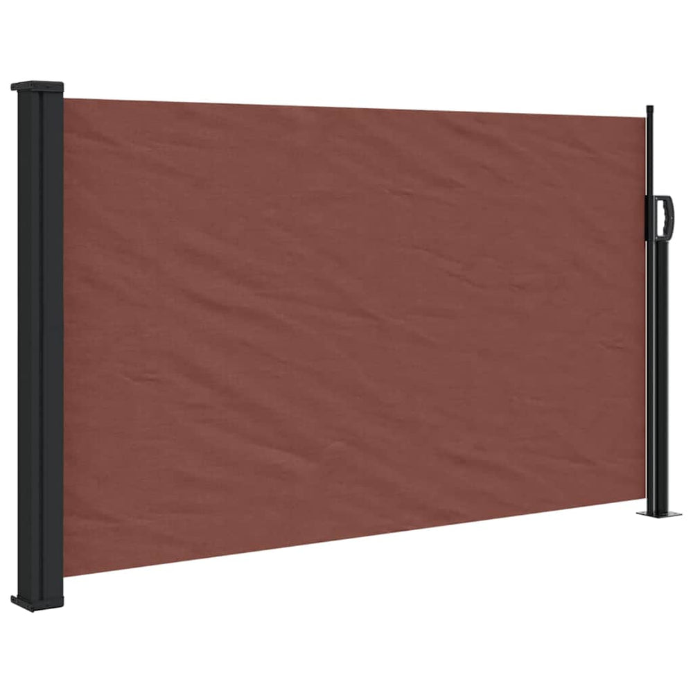 Ausziehbare Seitenmarkise Braun 117x300 cm