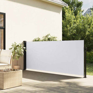 Ausziehbare Seitenmarkise Weiß 117x300 cm