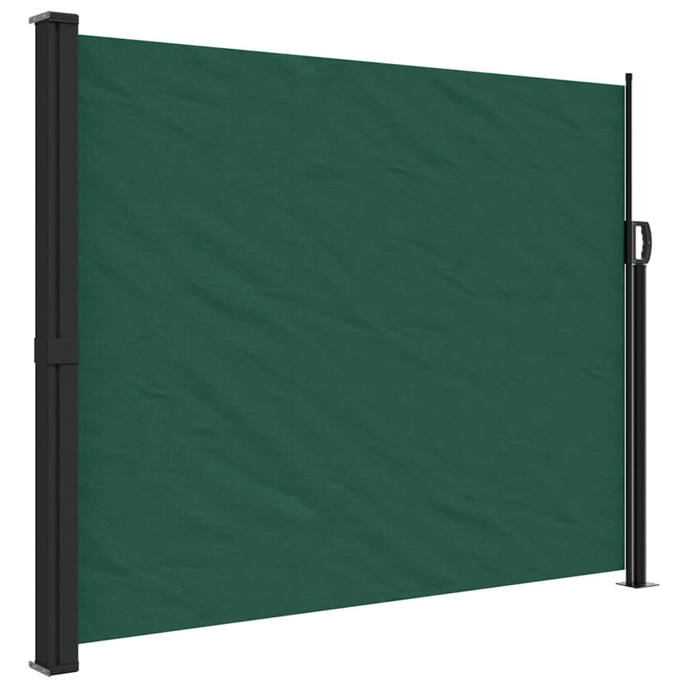 vidaXL Store latéral rétractable vert foncé 170x300 cm