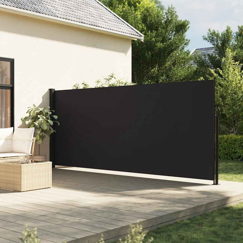 vidaXL Store latéral rétractable noir 180x300 cm