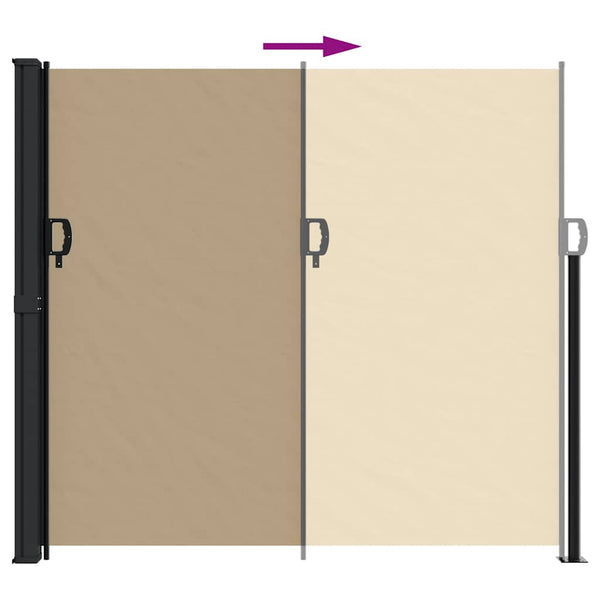Ausziehbare Seitenmarkise Beige 180x300 cm