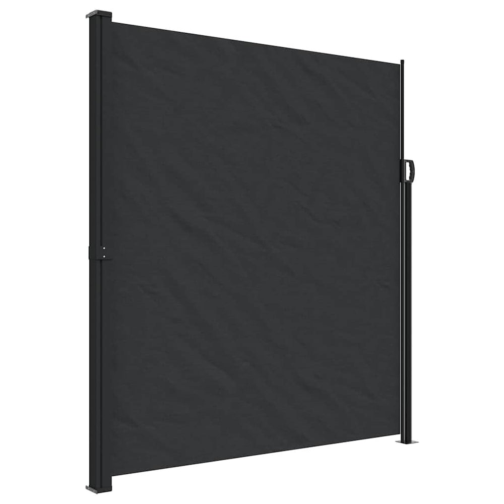 Ausziehbare Seitenmarkise Schwarz 220x300 cm