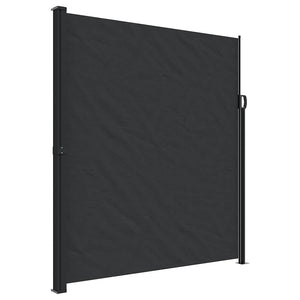 Ausziehbare Seitenmarkise Schwarz 220x300 cm