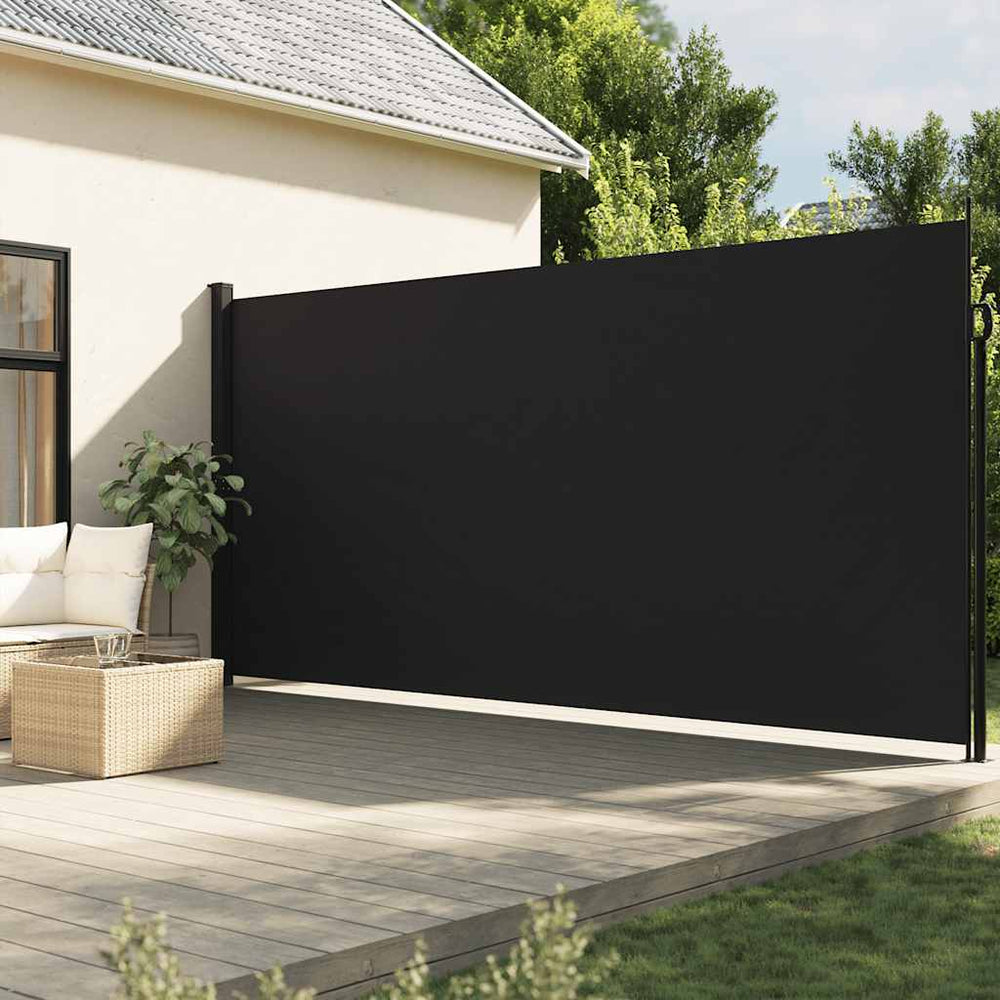 Ausziehbare Seitenmarkise Schwarz 220x300 cm