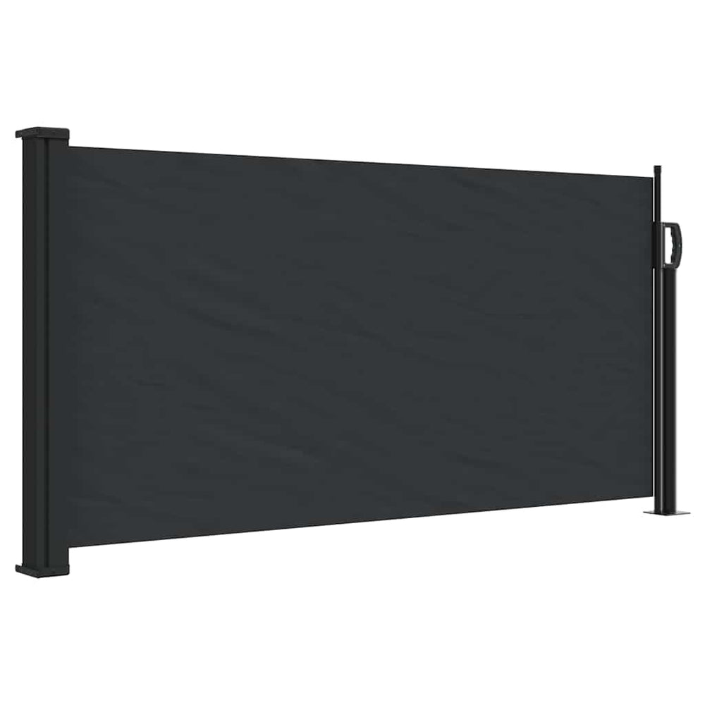 vidaXL Store latéral rétractable noir 100x500 cm