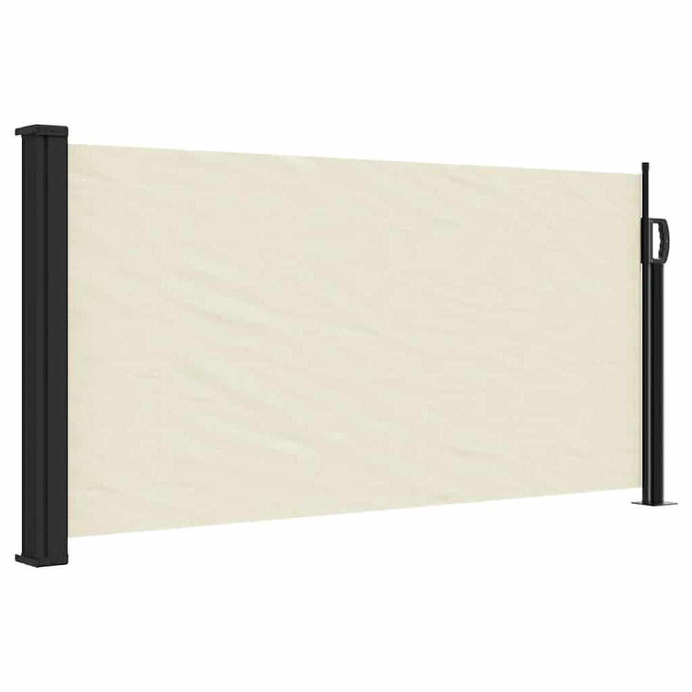 Store latéral rétractable vidaXL Crème 100x500 cm