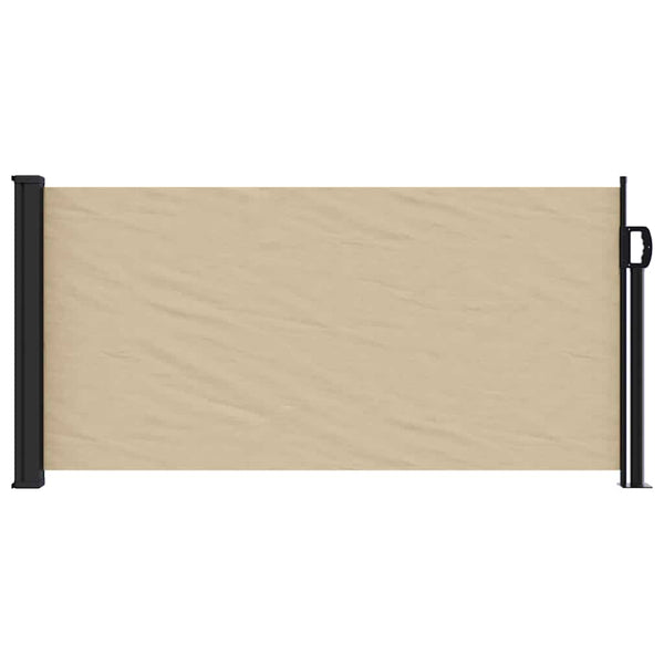 Ausziehbare Seitenmarkise Beige 100x500 cm