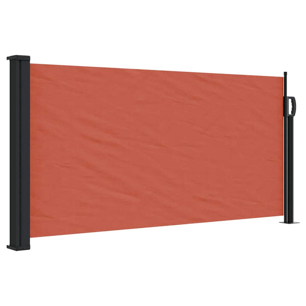 Ausziehbare Seitenmarkise Terrakotta 100x500 cm