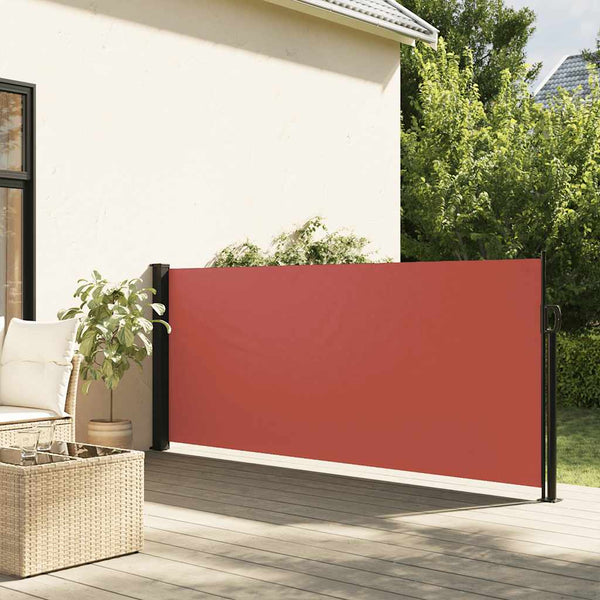 Ausziehbare Seitenmarkise Terrakotta 100x500 cm