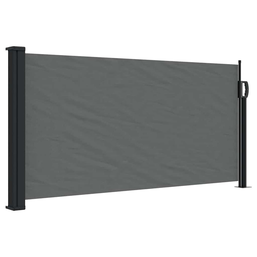 vidaXL Store latéral rétractable Anthracite 100x500 cm