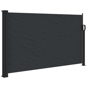 Ausziehbare Seitenmarkise Schwarz 120x500 cm