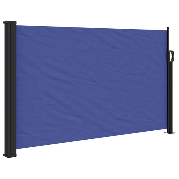 Ausziehbare Seitenmarkise, Blau, 120x500 cm