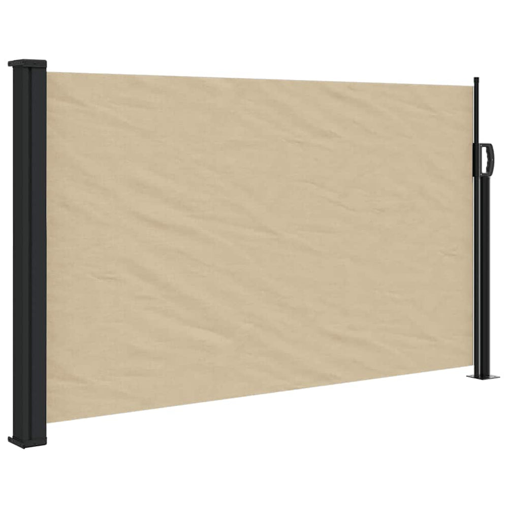 vidaXL Store latéral rétractable beige 120x500 cm