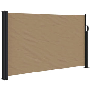 Ausziehbare Seitenmarkise Taupe 120x500 cm