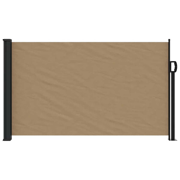 Ausziehbare Seitenmarkise Taupe 120x500 cm