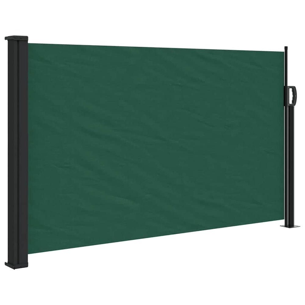 Store latéral rétractable vidaXL vert foncé 120x500 cm