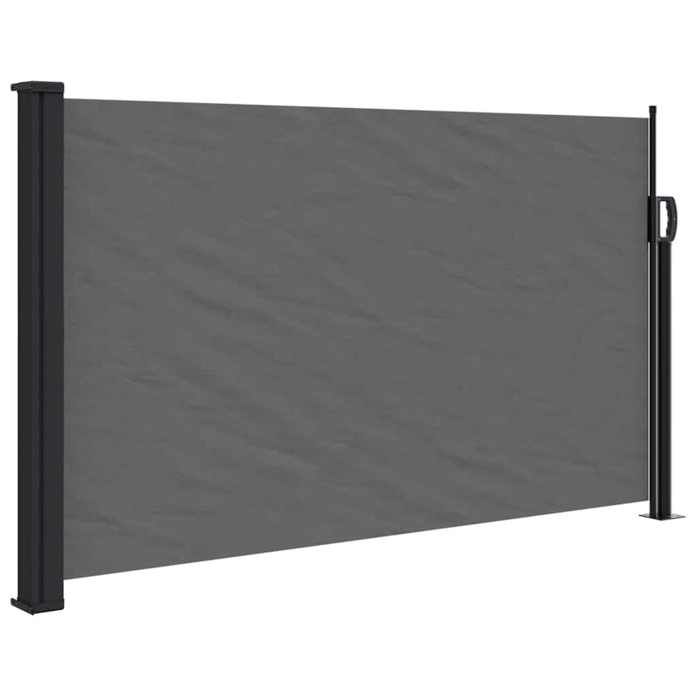 vidaXL Store latéral extensible Anthracite 120x500 cm