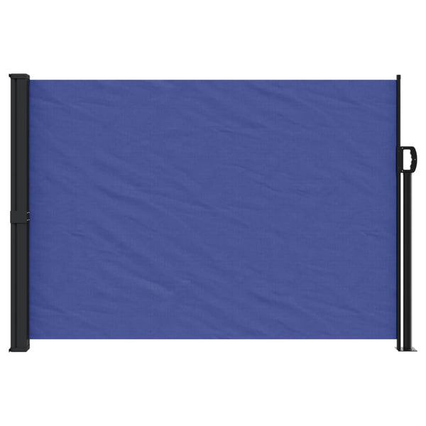 Ausziehbare Seitenmarkise, Blau, 140x500 cm
