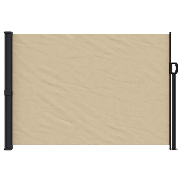 Ausziehbare Seitenmarkise Beige 140x500 cm