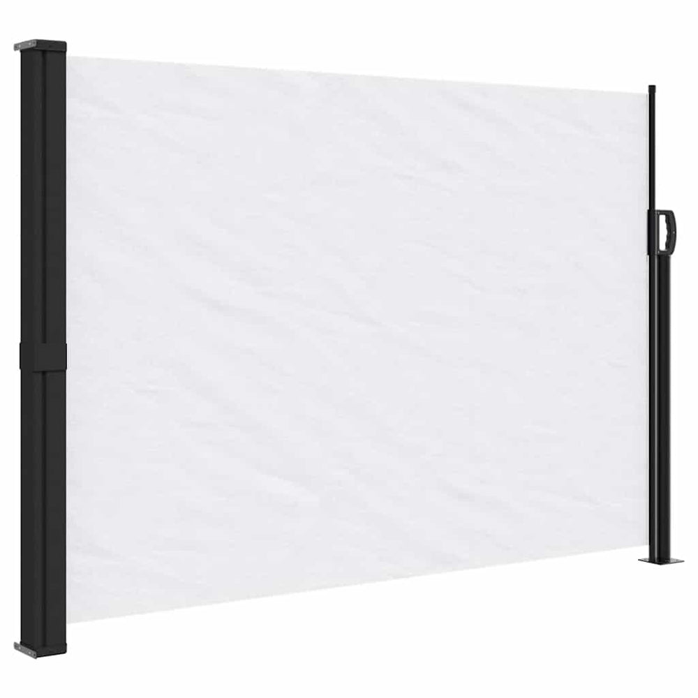 Store latéral vidaXL extensible blanc 140x500 cm