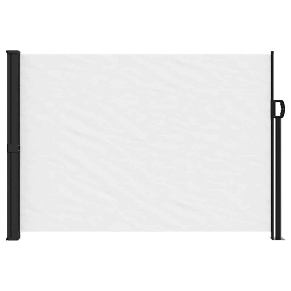 Ausziehbare Seitenmarkise Weiß 140x500 cm