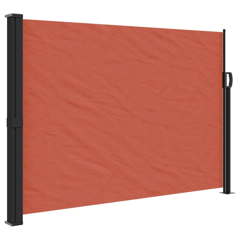 vidaXL Store latéral rétractable Terre Cuite 140x500 cm