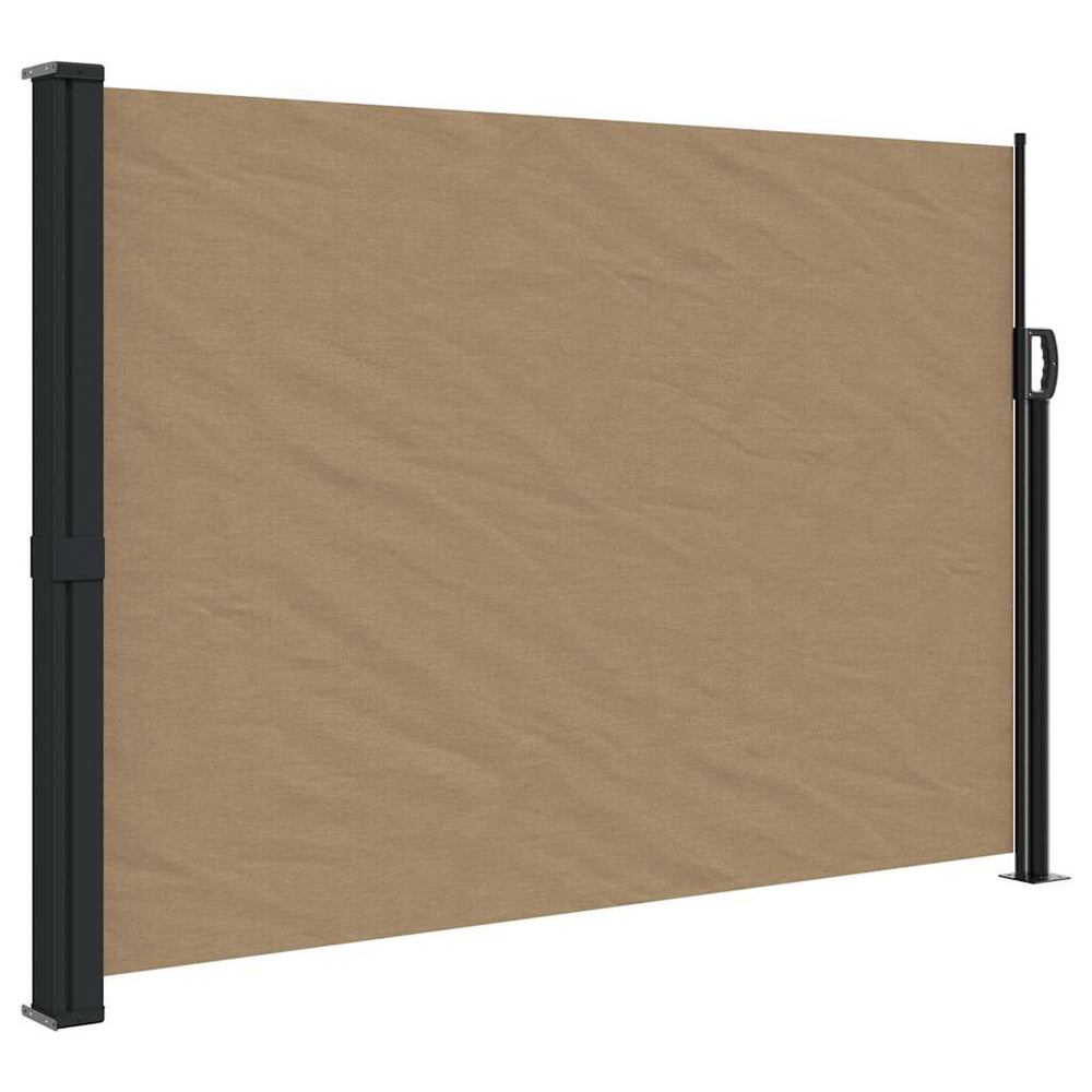 vidaXL Auvent latéral extensible Taupe 140x500 cm