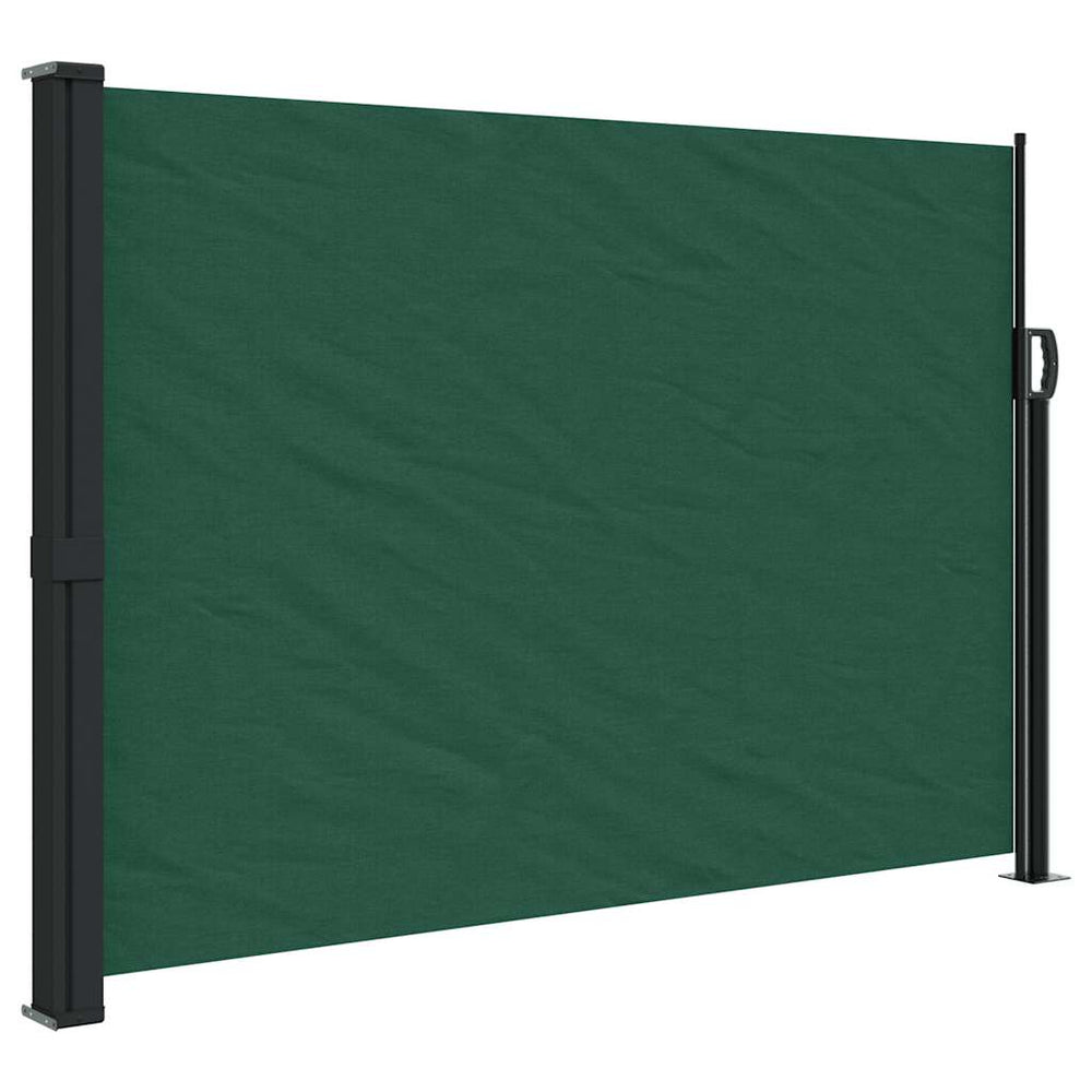 vidaXL Store latéral rétractable vert foncé 140x500 cm