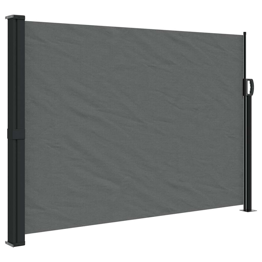 vidaXL Auvent latéral rétractable Anthracite 140x500 cm