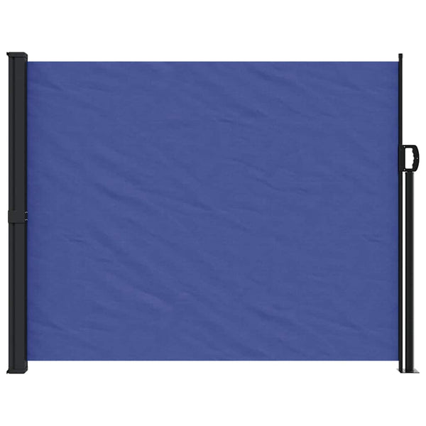 Ausziehbare Seitenmarkise, Blau, 160x500 cm
