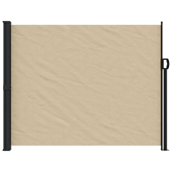 Ausziehbare Seitenmarkise Beige 160x500 cm