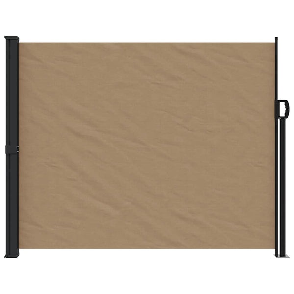 Ausziehbare Seitenmarkise Taupe 160x500 cm