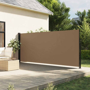 Ausziehbare Seitenmarkise Taupe 160x500 cm
