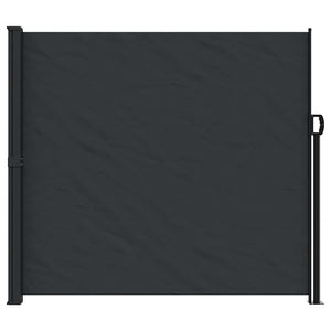 Ausziehbare Seitenmarkise Schwarz 180x500 cm