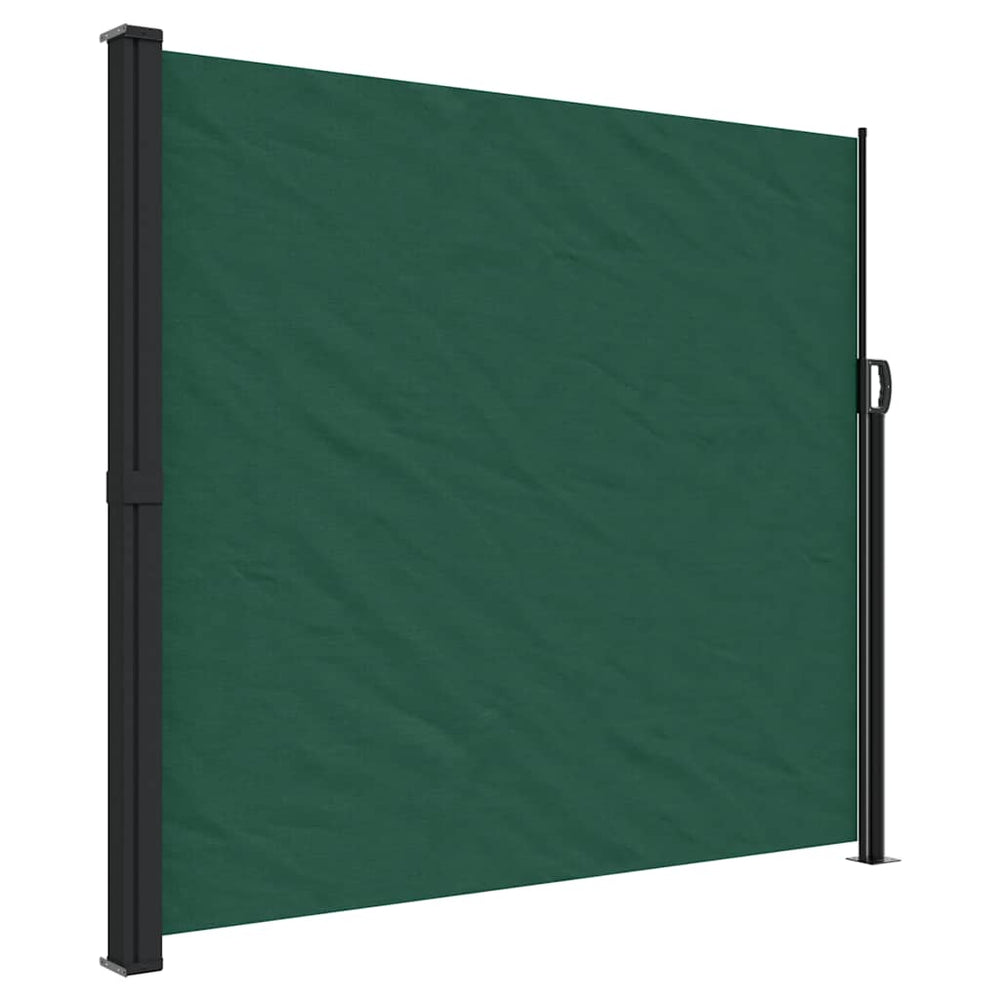 vidaXL Store latéral rétractable vert foncé 180x500 cm