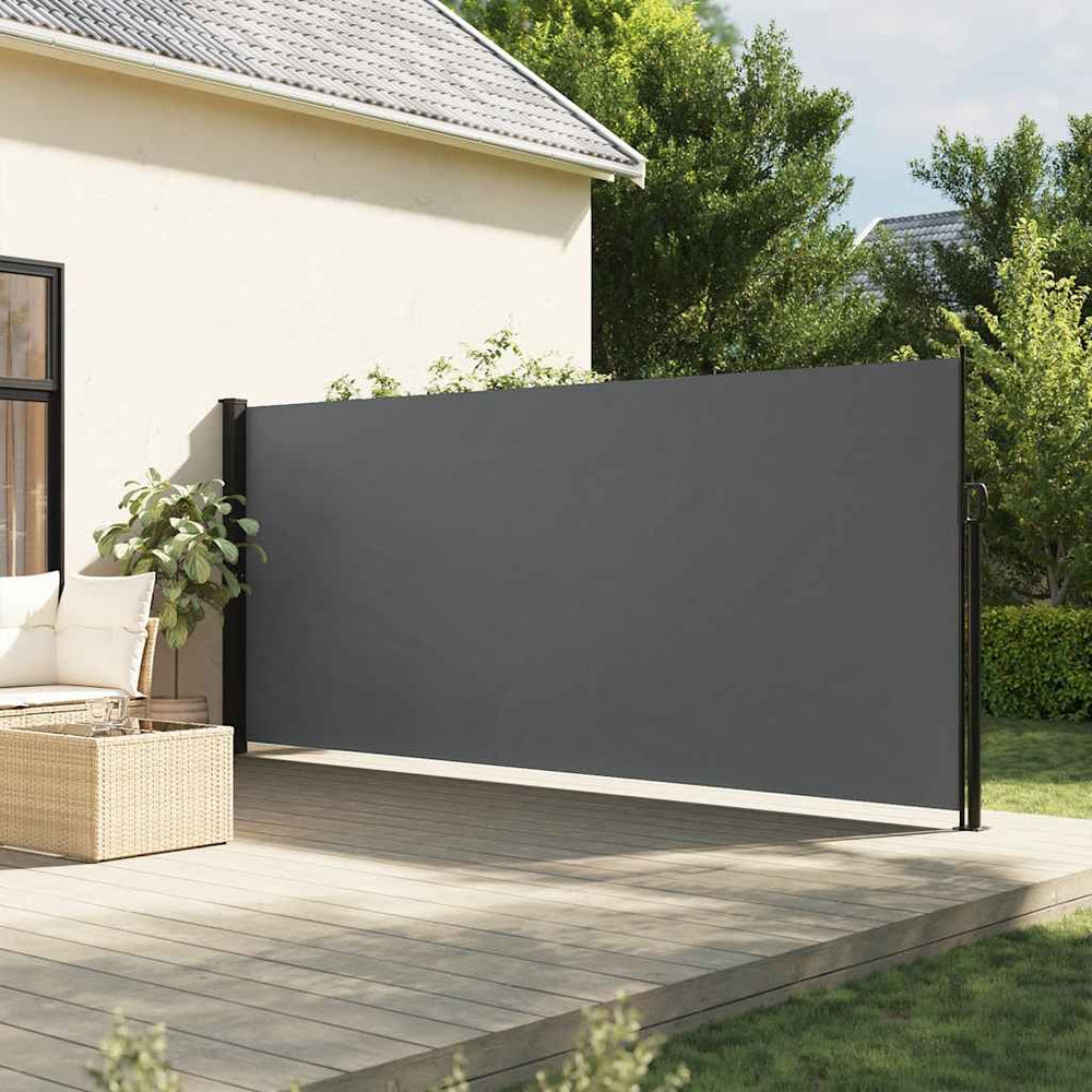 vidaXL Store latéral rétractable anthracite 180x500 cm