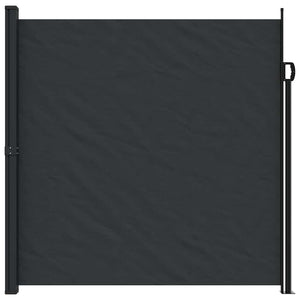 Ausziehbare Seitenmarkise Schwarz 200x500 cm