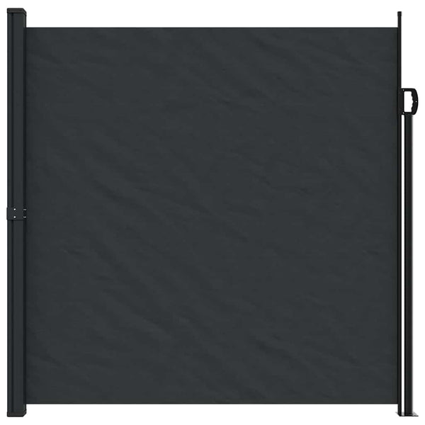 Ausziehbare Seitenmarkise Schwarz 200x500 cm