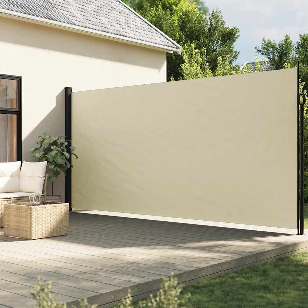 Store latéral rétractable vidaXL Crème 200x500 cm