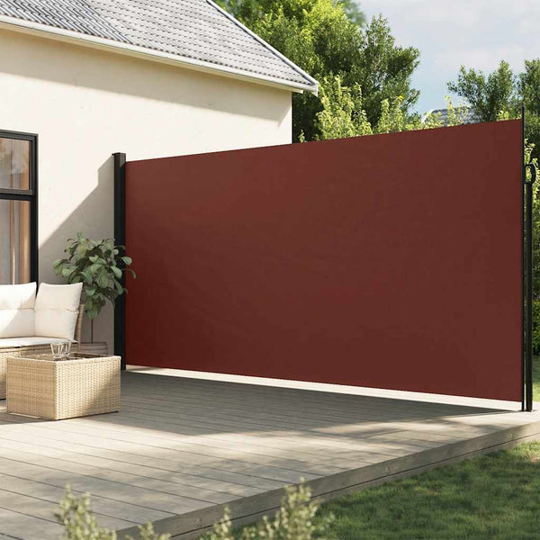 Ausziehbare Seitenmarkise, Braun, 200x500 cm