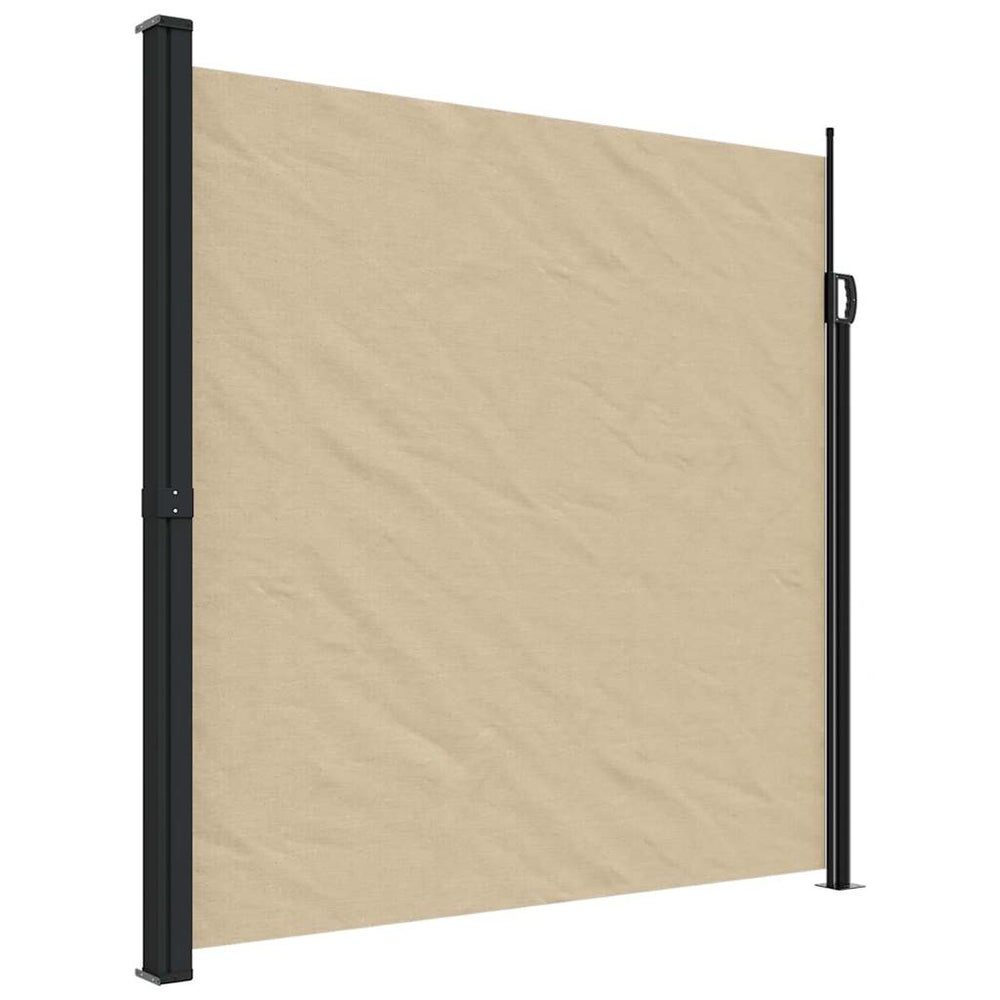 vidaXL Store latéral rétractable Beige 200x500 cm