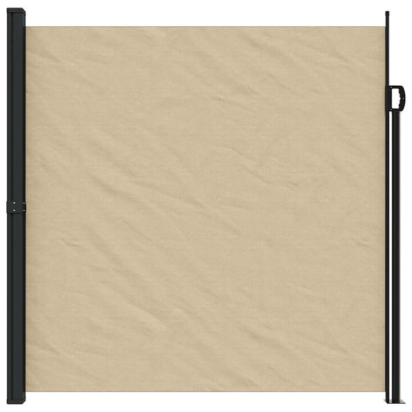Ausziehbare Seitenmarkise Beige 200x500 cm