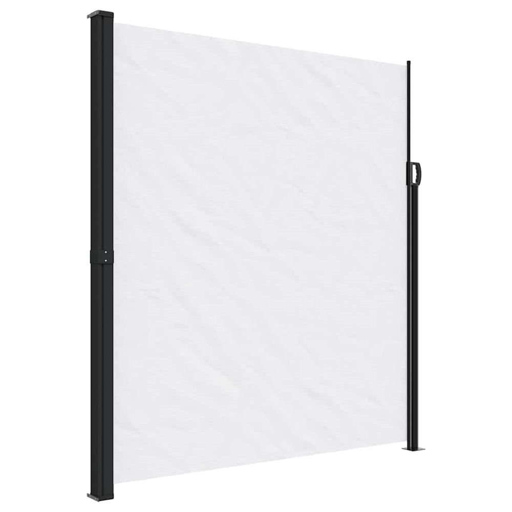 Store latéral vidaXL rétractable Blanc 220x500 cm