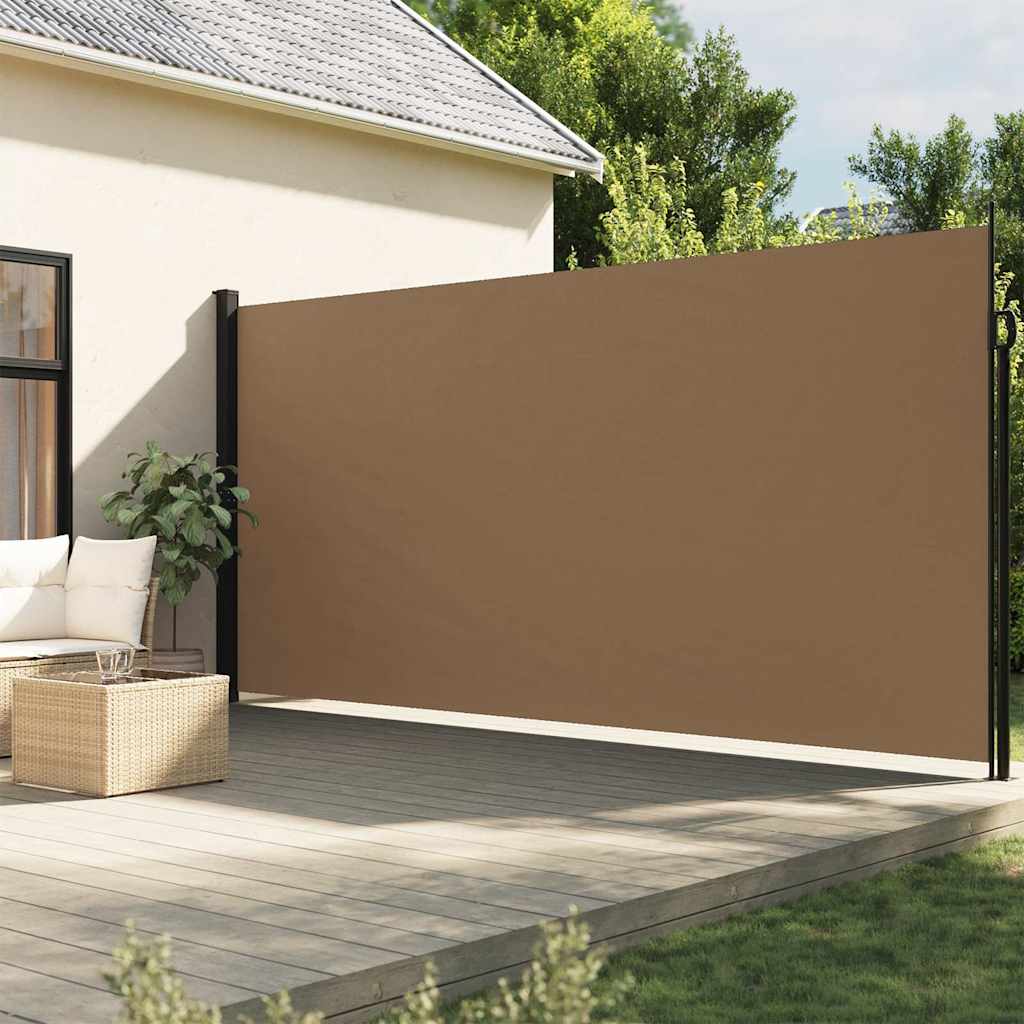 Ausziehbare Seitenmarkise Taupe 220x500 cm