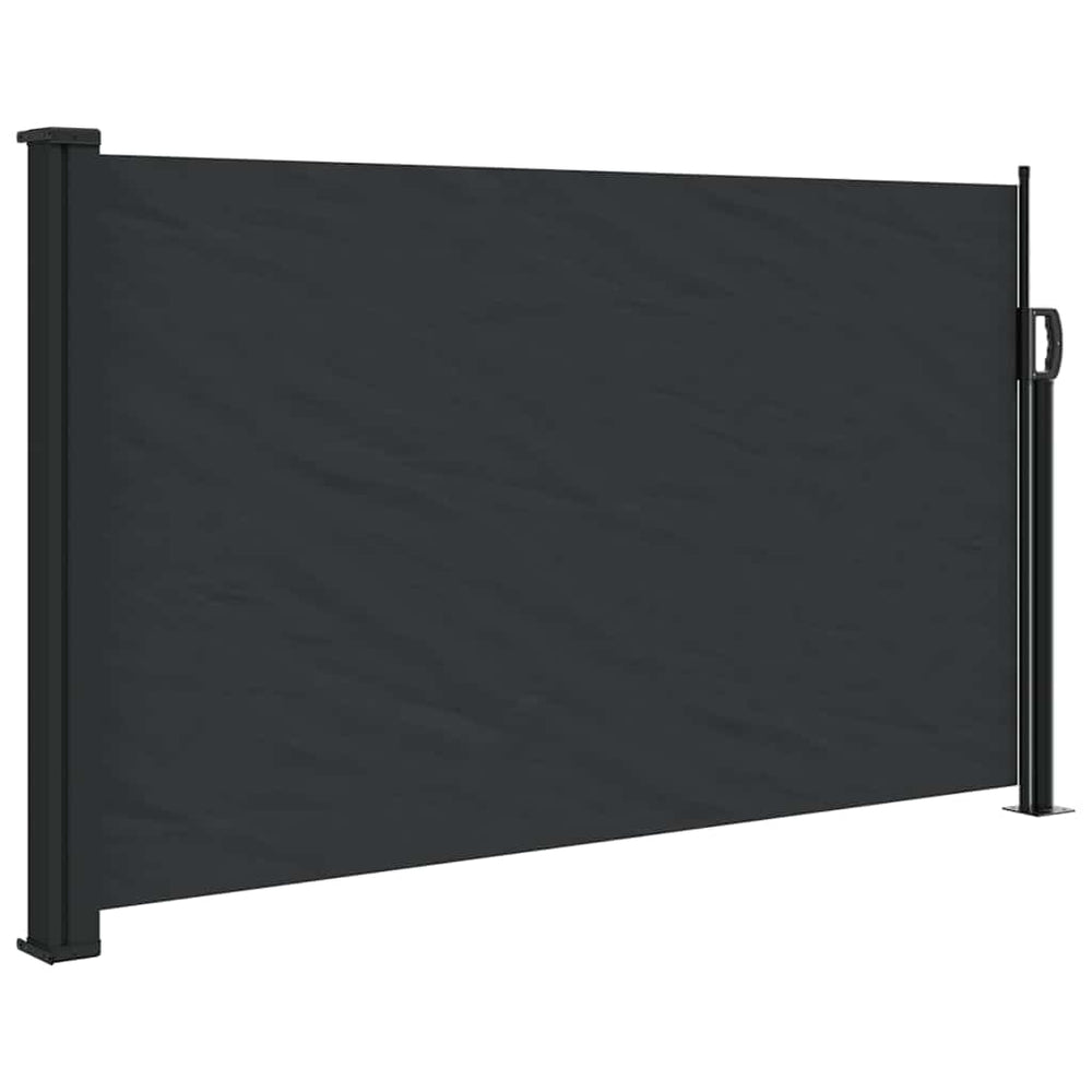 vidaXL Store latéral rétractable Noir 120x600 cm