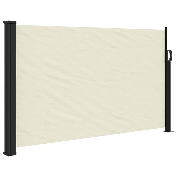 Ausziehbare Seitenmarkise Creme 120x600 cm